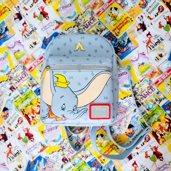 NWT Loungefly Disney Dumbo Letters Mini Backpack Loungefly | Bags | Loungefly Mini Backpack Disney Dumbo  main image 2